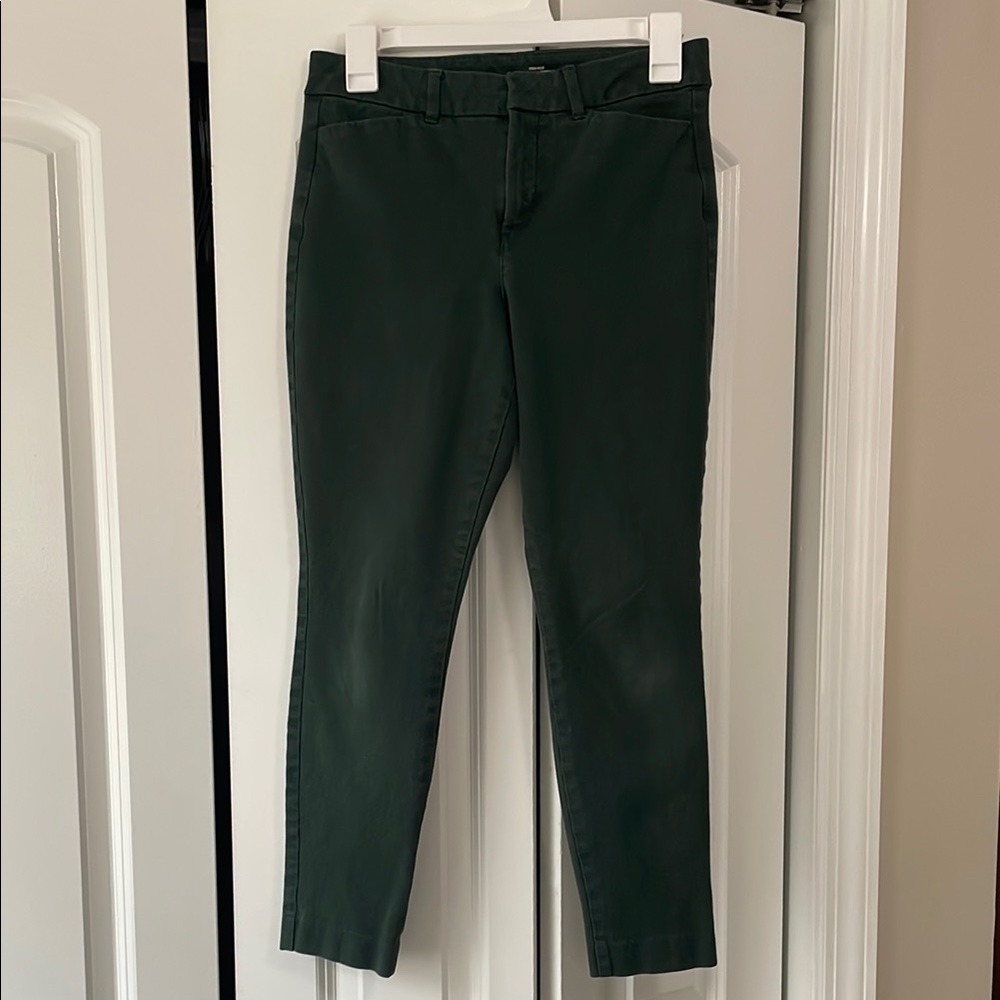 Old Navy Dark Green High Rise Pixie Skinny Pants